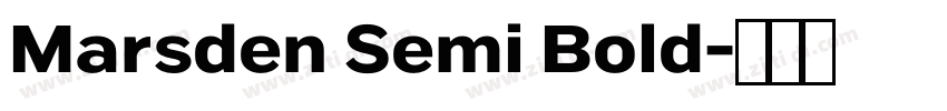 Marsden Semi Bold字体转换 Marsden Semi Bold字体转换